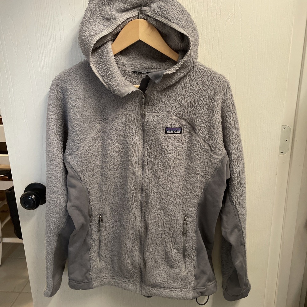 Patagonia Gray Fleece Full Zip Hoodie Gorpcore Outdoor Woman's M/L